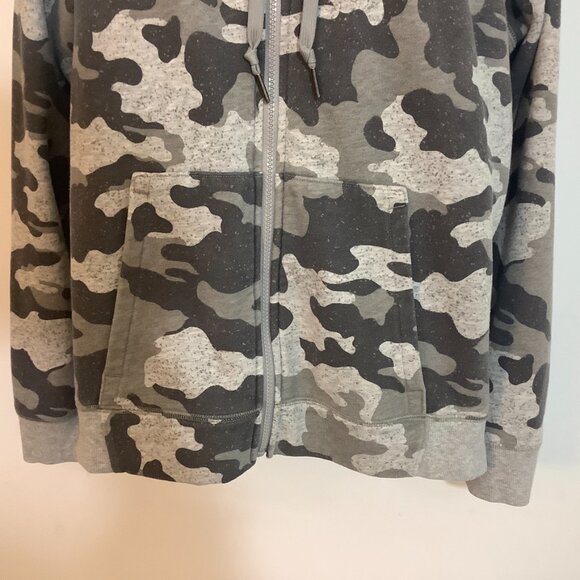 All in Motion Hoodie Full Zipper Gray Camo Color  Medium Unisex - Picture 3 of 6